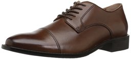 Amazon Brand - 206 Collective Men's Warren Dress-Plain Cap-Toe Oxford, Cognac Leather, 7.5 2E US