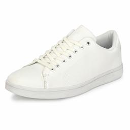 Klepe Men's White Sneakers-11 UK (45 EU) (12 US) (FTK/112205/WHT)