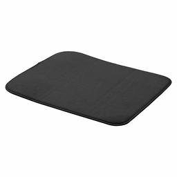 AmazonBasics Dish Drying Mat - 16" x 18" - Black, 3-Pack