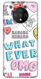 Amazon Brand - Solimo Designer Abstract 3D Printed Hard Back Case Mobile Cover for OnePlus 7T