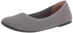 Amazon Essentials Women's Ballet Flat, Light Grey Knit, 11.5 B US