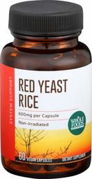 WHOLE FOODS MARKET Red Yeast Rice 600 MG, 60 CT