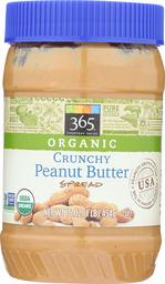 365 Everyday Value, Organic Crunchy Peanut Butter, 16 oz Casepack