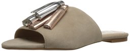 Amazon Brand - The Fix Women's Foley Tassel Slide Sandal, Taupe, 6 B US