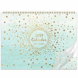 Eono 2021 Wall Calendar, 13 Month Family Planner Calendar from Jan' 2021 to Jan' 2022, Family School Monthly Planner from January 2021 to December 2021, Back Pocket, 37.3 cm x 29 cm