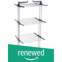 (Renewed) AmazonBasics Indoor Clothes Dryer Tower with Foldable Wings
