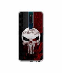 Amazon Brand - Solimo Designer Punisher Skull UV Printed Soft Back Case Mobile Cover for Oppo F11 Pro