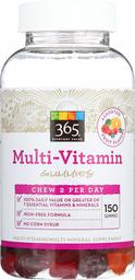 365 Everyday Value, Multi-Vitamin Gummies, Assorted Fruit Flavors, 150 ct