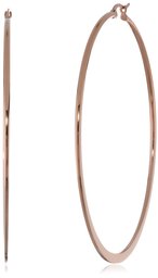 Stainless Steel Click-Top Hoop Earrings
