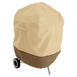 Classic Accessories 73422 Veranda Water-Resistant 26.5 Inch Kettle BBQ Grill Cover,Pebble,26 in
