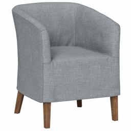 Amazon Brand – Stone & Beam Candice Slipcover Dining Room Kitchen Chair, 30.5"H, Denim