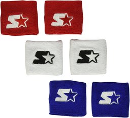 Starter Adult Unisex 6-Pack 3" Performance Wristband (Three Pair), Amazon Exclusive