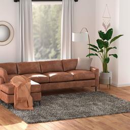 Amazon Basics Modern Plush Standard-Pile Shag Area Rug - 8x10 (7'10" x 9'10"), Grey