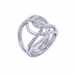 [Find] Amazon Collection Platinum Lycra Solid Sterling Silver Cubic Zirconia Platinum nia Fashion fowa-dotorendyiinta-rokkuringu, Size 9