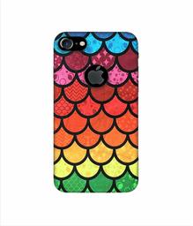 Amazon Brand - Solimo Designer Multicolor Pattern 3D Printed Hard Back Case Mobile Cover for Apple iPhone 7 (with Logo Cut)