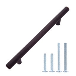 AmazonBasics Euro Bar Cabinet Handle (1/2 Diameter), 7.38" Length (5" Hole Centre), Oil Rubbed Bronze, 25-Pack