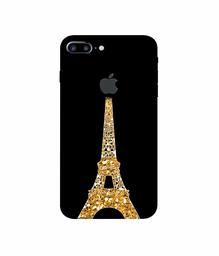 Amazon Brand - Solimo Designer Golden Pairs 3D Printed Hard Back Case Mobile Cover for Apple iPhone 7 Plus (Logo Cut)