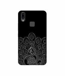 Amazon Brand - Solimo Designer Peacock Pattern 3D Printed Hard Back Case Mobile Cover for Vivo V9 / V9 Pro