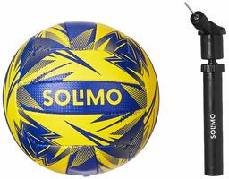 Amazon Brand - Solimo Hand Stitched PVC Volleyball, with Hand Pump, Size 4