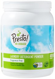 Presto! Biobased Laundry Detergent Powder, Fragrance Free, 70 Loads (50 ounce)