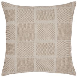 Amazon Brand – Stone & Beam Casual Woven Square Decorative Throw Pillow, 17" x 17", Ivory