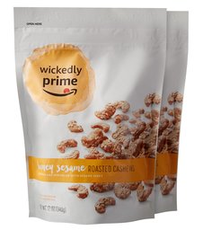 Honey Sesame Roasted Cashews, 12oz (Pack of 2)