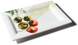 Pinzon Tomato 17-by-9-Inch Serving Plate