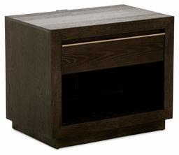Amazon Brand – Stone & Beam Aikins Modern Nightstand, 32"W, Glazed Mocha