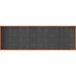 AmazonCommercial 4-Sided Safety Ramp Border for Anti-Fatigue Drainage Mat, Heavy Duty Rubber, 40" X 124", 7/8" Thickness, Black and Orange Grease-Resistant