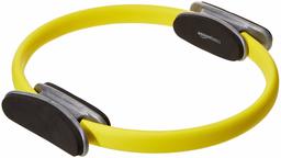 AmazonBasics Pilates Fitness Resistance Training Magic Circle Ring - Pack of 2, 14 Inch, Yellow (Renewed)