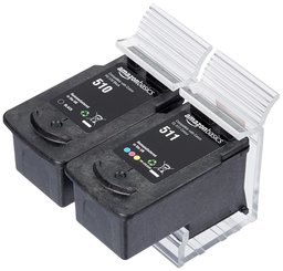 AmazonBasics Remanufactured Ink Cartridge Replacement for Canon PG-510 and CL-511