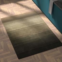 Amazon Brand – Rivet Modern Ombr&eacute; Wool Rug, 4' x 6', Charcoal