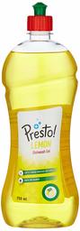 Amazon Brand - Presto! Dishwash Gel Lemon - 750 ml (Pack of 16)