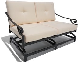 Strathwood Grand Isle Motion Loveseat with Seat and Back Cushion