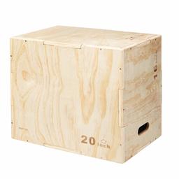 AmazonBasics Wood Plyometric Box, 16"x20"x24"