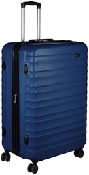 (Renewed) AmazonBasics Hardside Suitcase with Wheels, 28in (71 cm), Navy Blue