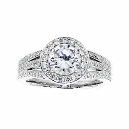 [Find] Amazon Collection Rhodium Plated Sterling Silver kuriakyu-bikkuzirukoniaharo-enge-ziringu, Size 11