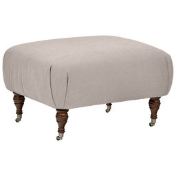 Amazon Brand – Stone & Beam Cameron Classic Ottoman, 31"W, Dove