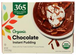 365 Everyday Value, Organic Instant Pudding, Chocolate, 3.9 oz