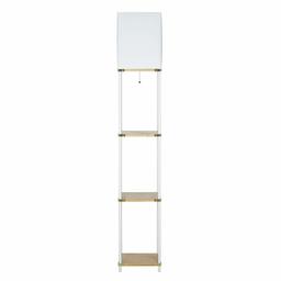 Amazon Brand – Ravenna Home Floor Lamp with Shelves, LED Light Bulb included, 62.75"H, White