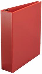 AmazonBasics 2" Round Ring Binder, Red, View, 4-Pack
