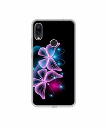 Amazon Brand - Solimo Designer Butterflies Neon Light UV Printed Soft Back Case Mobile Cover for Mi Redmi Note 7 / Note 7S / Note 7 Pro
