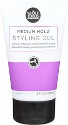 WHOLE FOODS MARKET Medium Hold Styling Gel, 4 FZ