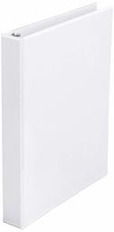 AmazonBasics 1" Round Ring Binder, White, Non-View, 12-Pack (Renewed)