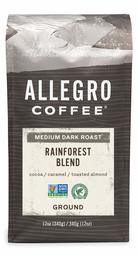 Allegro Coffee Rainforest Blend Ground Coffee, 12 oz