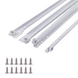 AmazonBasics 14" Bottom Mount Drawer Slides, White Powder Coat, 10 Pairs