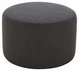 Amazon Brand – Rivet Tompkins Contemporary Foam-Padded Fabric Ottoman, 24"W, Pepper