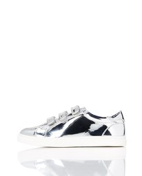 Red Wagon Mirror Metallic Triple Velcro Strap, Girls’ Low-Top Sneakers