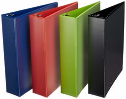 AmazonBasics 2" Round Ring Binder, Mixed, View, 4-Pack