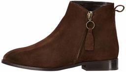 find. Women's Zip Leather, Brown), 6 UK